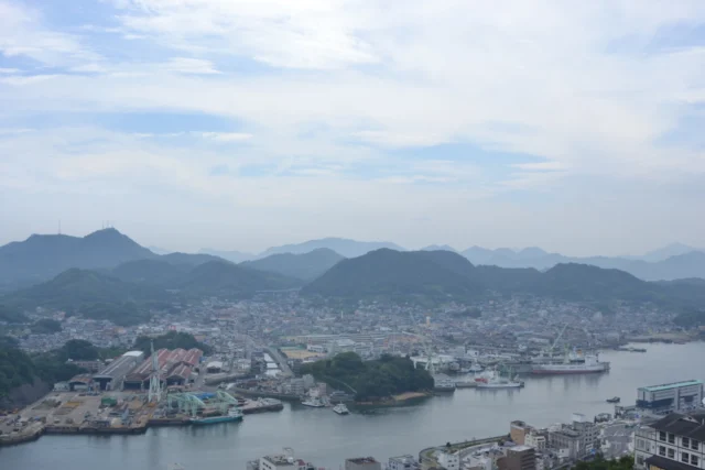 千光寺山頂展望台からの眺め